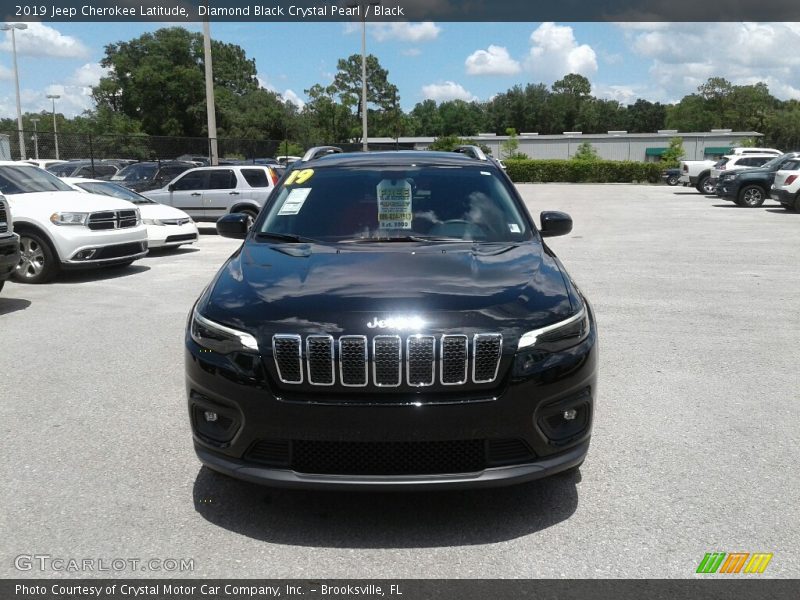 Diamond Black Crystal Pearl / Black 2019 Jeep Cherokee Latitude