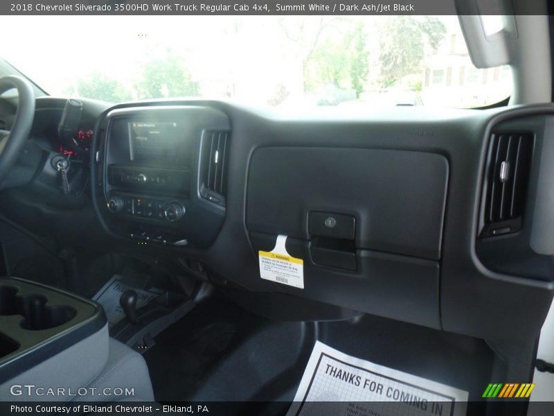 Summit White / Dark Ash/Jet Black 2018 Chevrolet Silverado 3500HD Work Truck Regular Cab 4x4