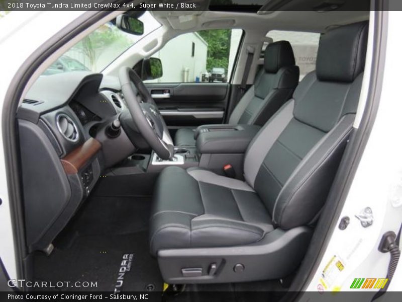 Front Seat of 2018 Tundra Limited CrewMax 4x4
