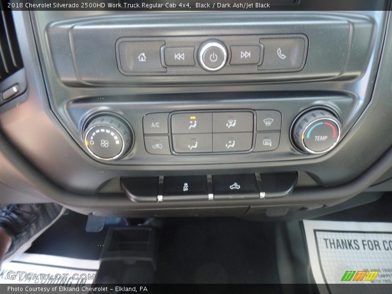 Black / Dark Ash/Jet Black 2018 Chevrolet Silverado 2500HD Work Truck Regular Cab 4x4