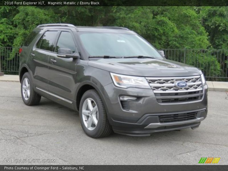 Magnetic Metallic / Ebony Black 2018 Ford Explorer XLT