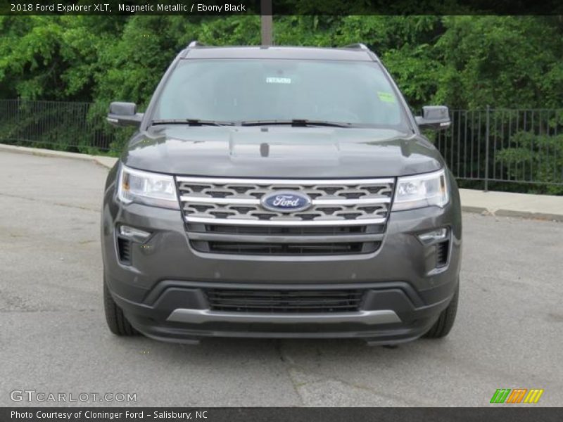 Magnetic Metallic / Ebony Black 2018 Ford Explorer XLT