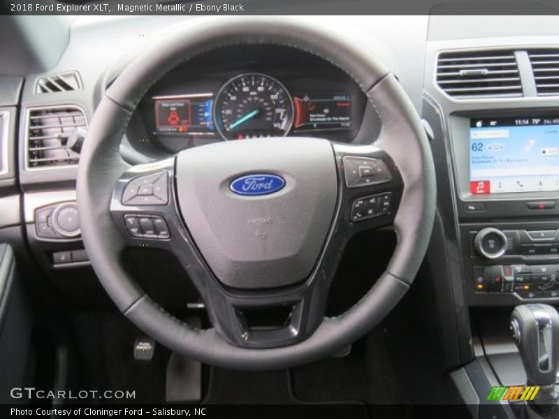 Magnetic Metallic / Ebony Black 2018 Ford Explorer XLT