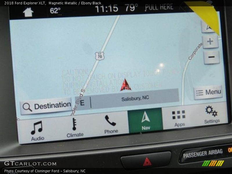 Magnetic Metallic / Ebony Black 2018 Ford Explorer XLT