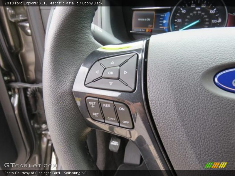 Magnetic Metallic / Ebony Black 2018 Ford Explorer XLT