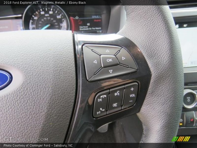 Magnetic Metallic / Ebony Black 2018 Ford Explorer XLT