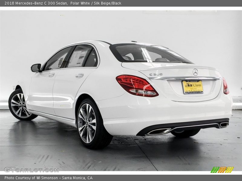 Polar White / Silk Beige/Black 2018 Mercedes-Benz C 300 Sedan