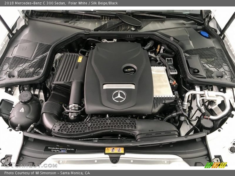 Polar White / Silk Beige/Black 2018 Mercedes-Benz C 300 Sedan