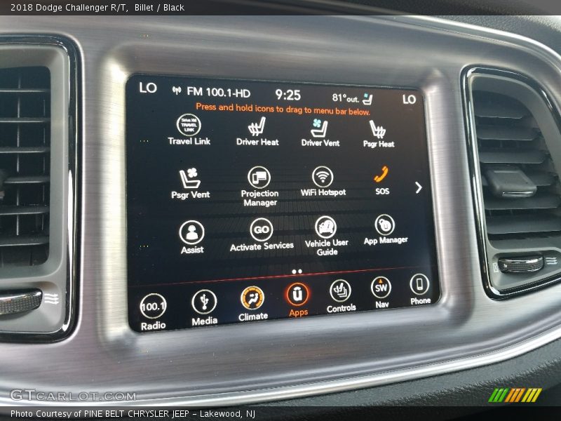 Billet / Black 2018 Dodge Challenger R/T