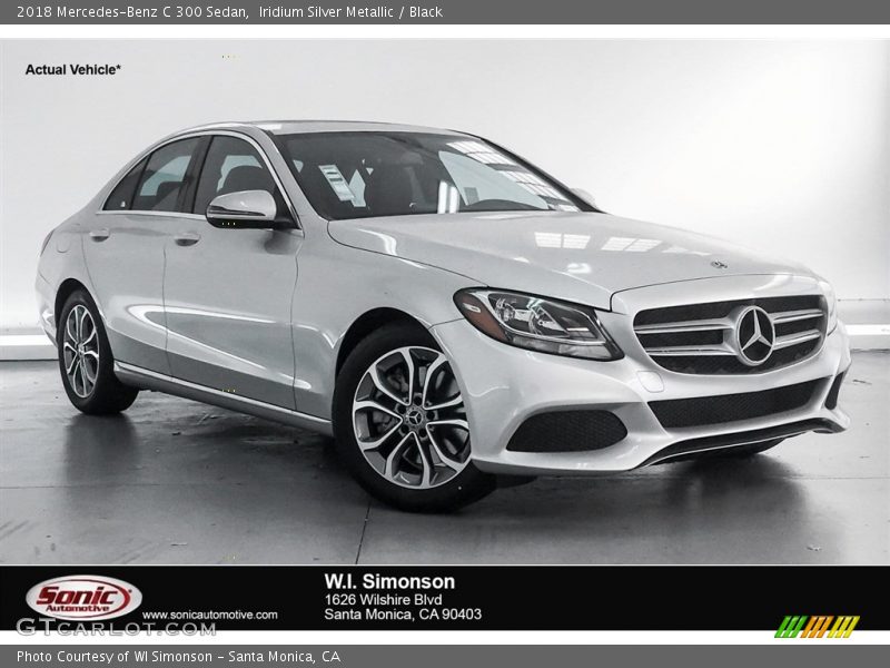 Iridium Silver Metallic / Black 2018 Mercedes-Benz C 300 Sedan