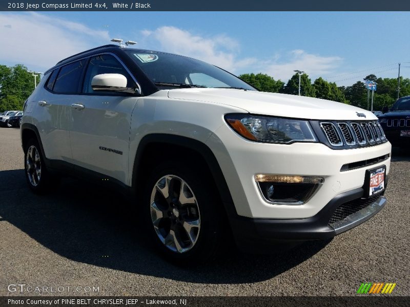 White / Black 2018 Jeep Compass Limited 4x4