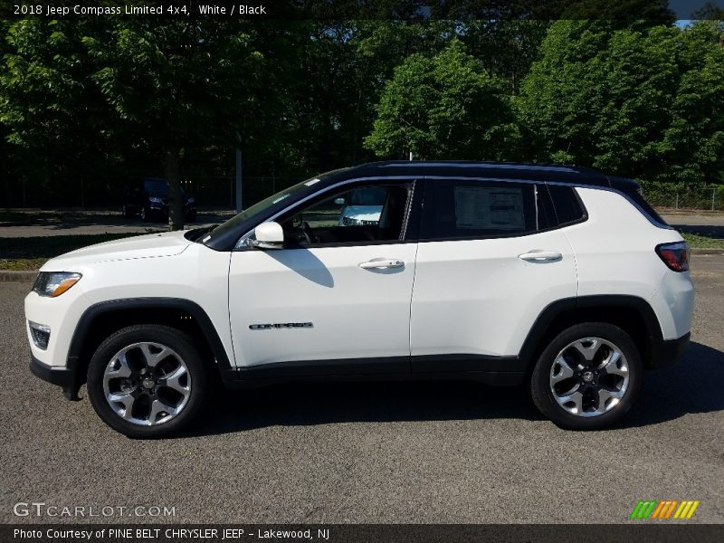 White / Black 2018 Jeep Compass Limited 4x4