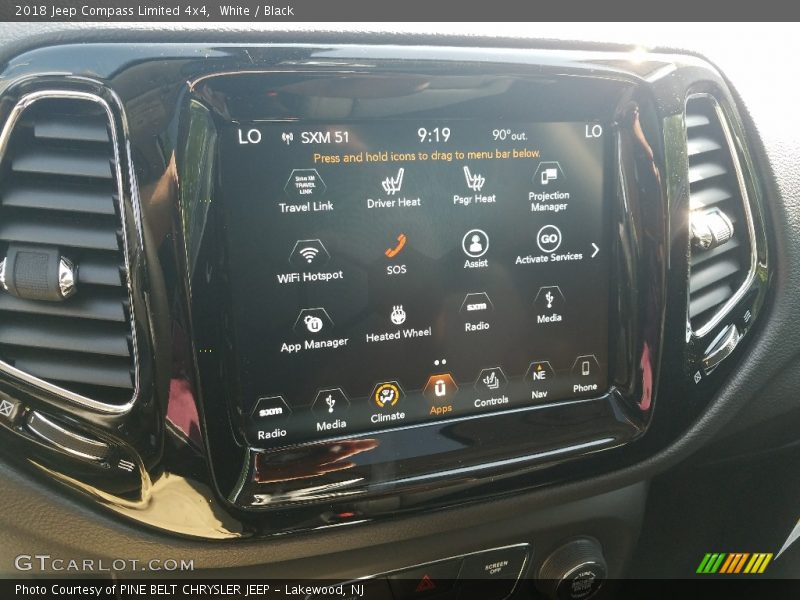 White / Black 2018 Jeep Compass Limited 4x4