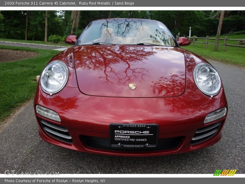 Ruby Red Metallic / Sand Beige 2009 Porsche 911 Carrera 4S Cabriolet