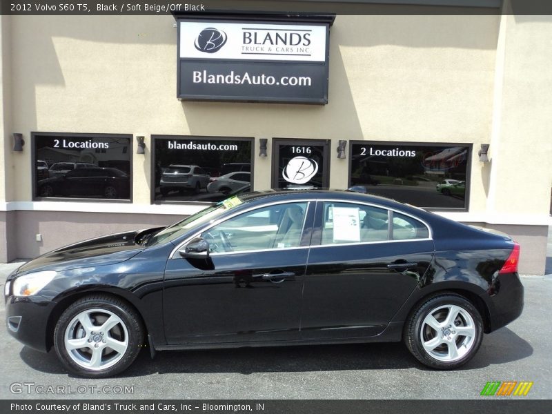 Black / Soft Beige/Off Black 2012 Volvo S60 T5