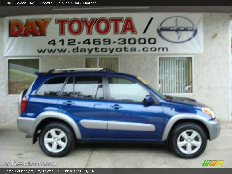 Spectra Blue Mica / Dark Charcoal 2004 Toyota RAV4