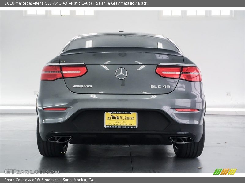 Selenite Grey Metallic / Black 2018 Mercedes-Benz GLC AMG 43 4Matic Coupe