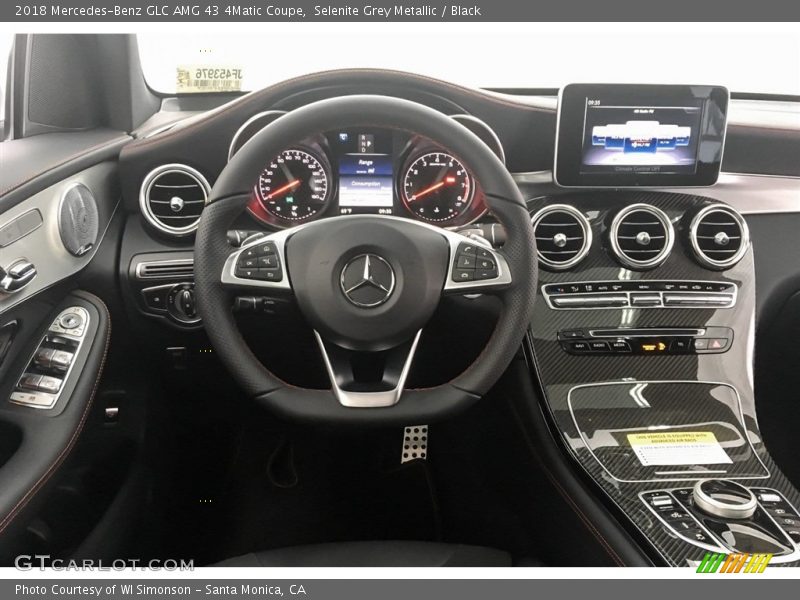 Selenite Grey Metallic / Black 2018 Mercedes-Benz GLC AMG 43 4Matic Coupe