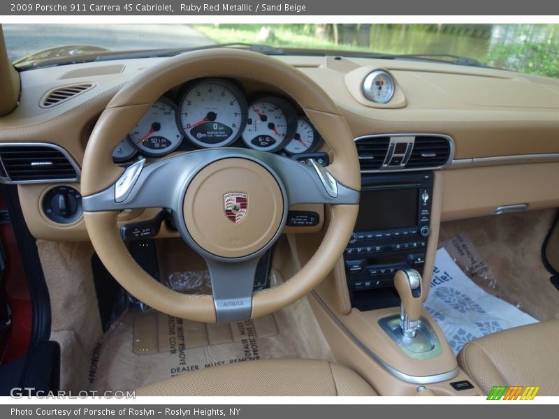 Ruby Red Metallic / Sand Beige 2009 Porsche 911 Carrera 4S Cabriolet