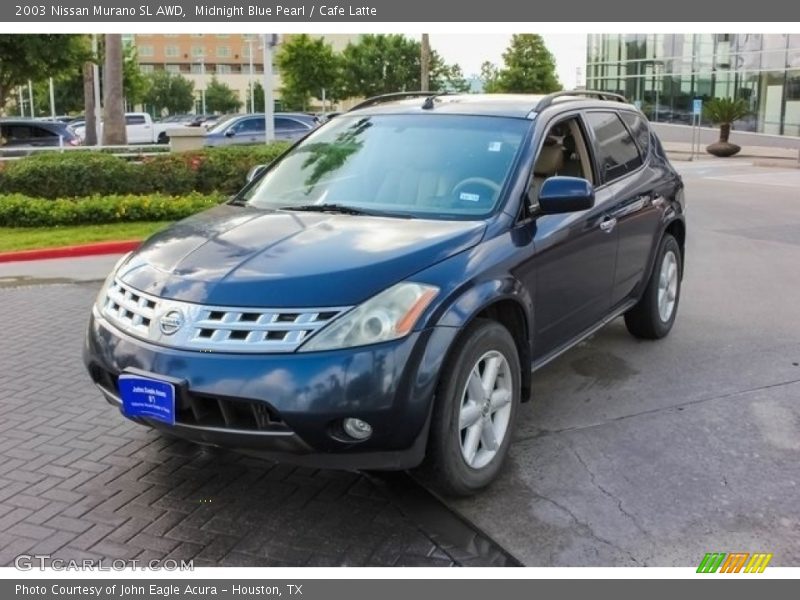 Midnight Blue Pearl / Cafe Latte 2003 Nissan Murano SL AWD