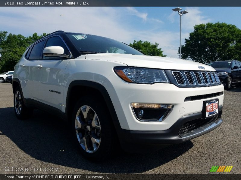White / Black 2018 Jeep Compass Limited 4x4