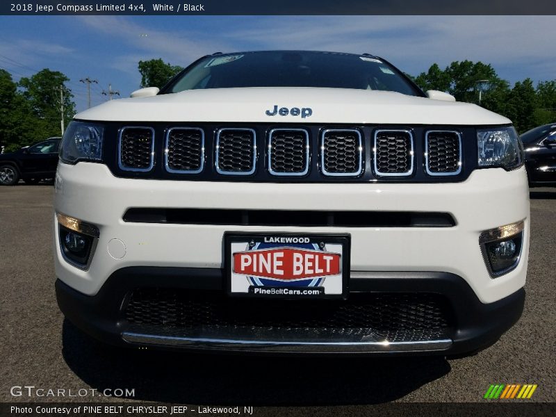White / Black 2018 Jeep Compass Limited 4x4