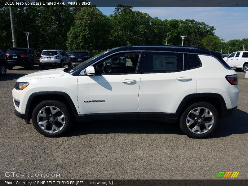 White / Black 2018 Jeep Compass Limited 4x4