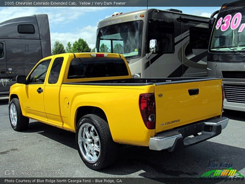 Yellow / Very Dark Pewter 2005 Chevrolet Colorado Extended Cab