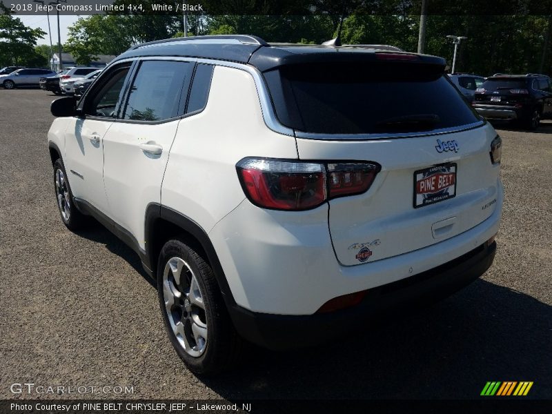 White / Black 2018 Jeep Compass Limited 4x4