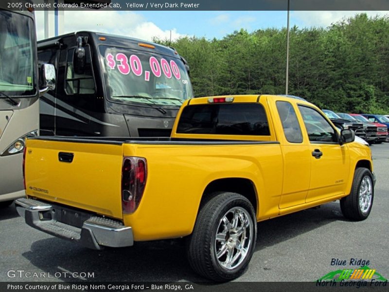 Yellow / Very Dark Pewter 2005 Chevrolet Colorado Extended Cab