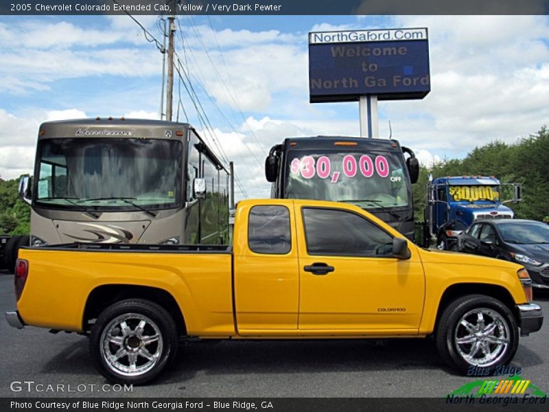 Yellow / Very Dark Pewter 2005 Chevrolet Colorado Extended Cab