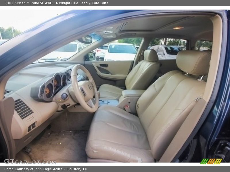 Midnight Blue Pearl / Cafe Latte 2003 Nissan Murano SL AWD