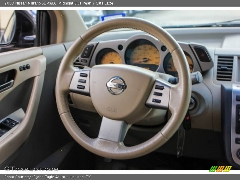 Midnight Blue Pearl / Cafe Latte 2003 Nissan Murano SL AWD