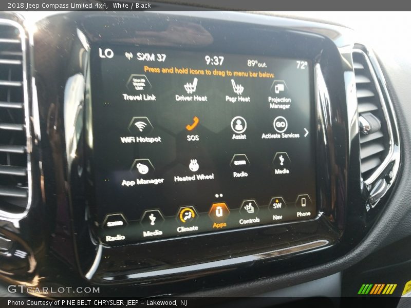 White / Black 2018 Jeep Compass Limited 4x4