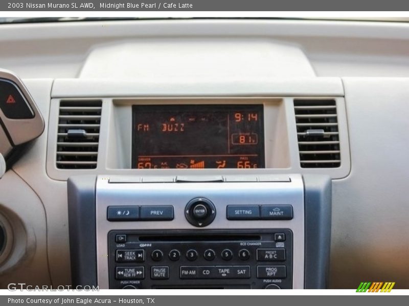 Midnight Blue Pearl / Cafe Latte 2003 Nissan Murano SL AWD