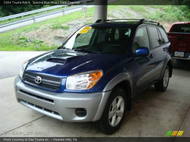 Spectra Blue Mica / Dark Charcoal 2004 Toyota RAV4