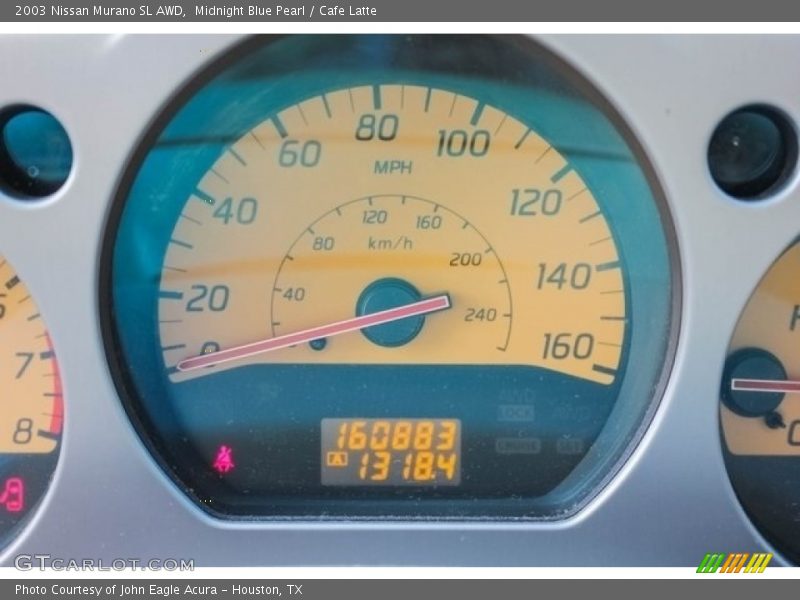 Midnight Blue Pearl / Cafe Latte 2003 Nissan Murano SL AWD