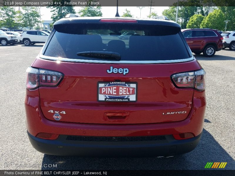 Redline Pearl / Black 2018 Jeep Compass Limited 4x4