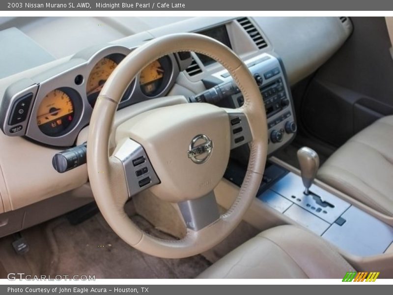 Midnight Blue Pearl / Cafe Latte 2003 Nissan Murano SL AWD