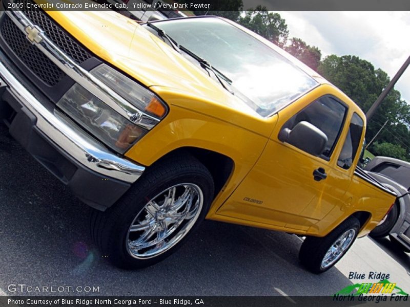 Yellow / Very Dark Pewter 2005 Chevrolet Colorado Extended Cab