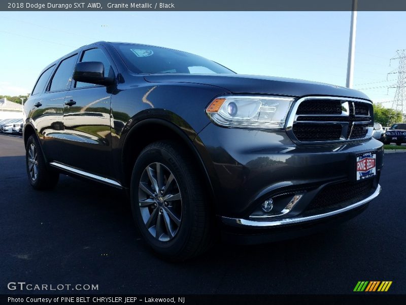 Granite Metallic / Black 2018 Dodge Durango SXT AWD