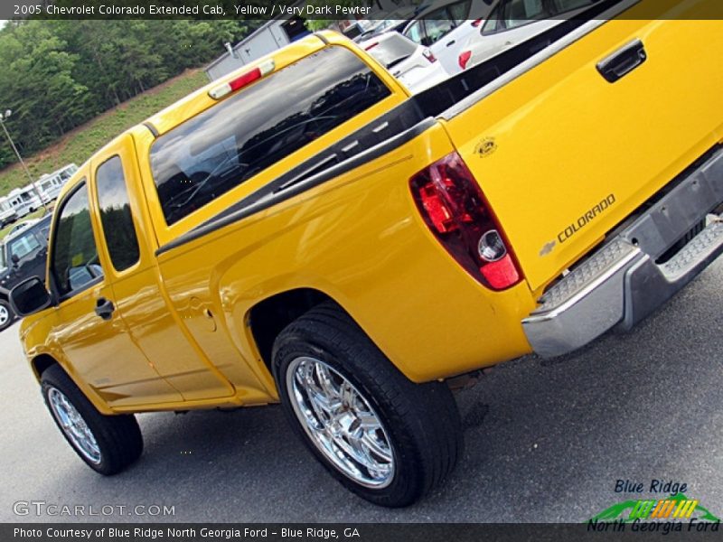 Yellow / Very Dark Pewter 2005 Chevrolet Colorado Extended Cab