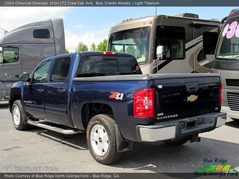 Blue Granite Metallic / Light Titanium 2009 Chevrolet Silverado 1500 LTZ Crew Cab 4x4