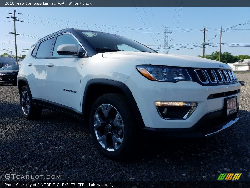 White / Black 2018 Jeep Compass Limited 4x4