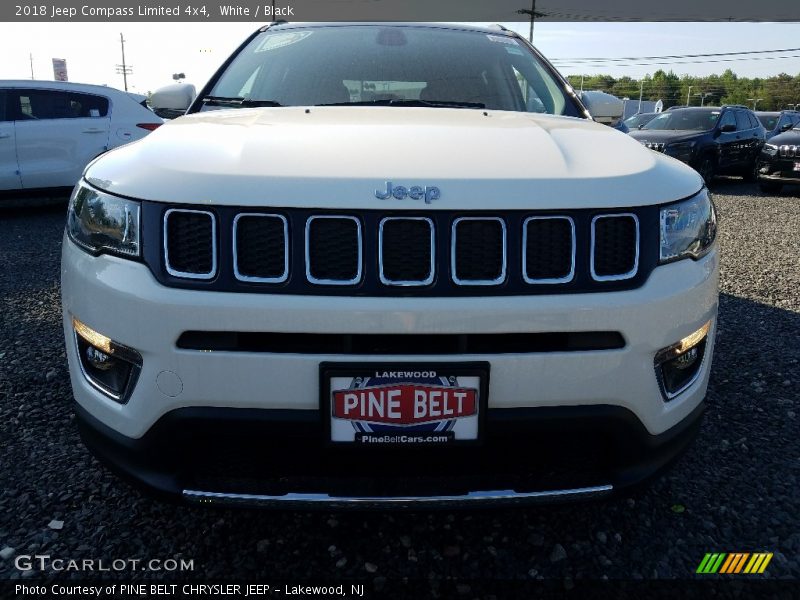 White / Black 2018 Jeep Compass Limited 4x4