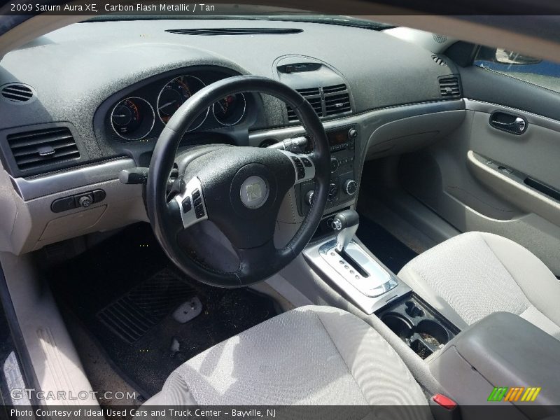 Carbon Flash Metallic / Tan 2009 Saturn Aura XE