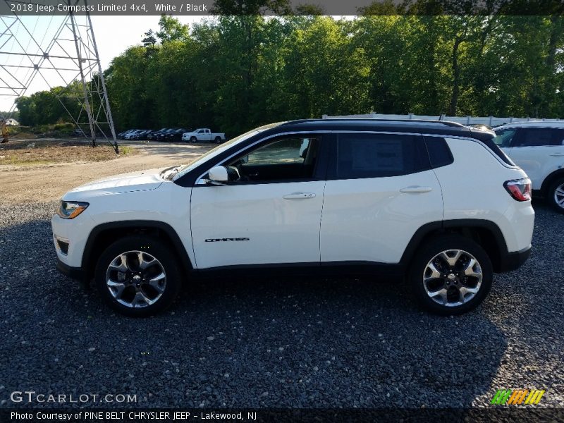 White / Black 2018 Jeep Compass Limited 4x4