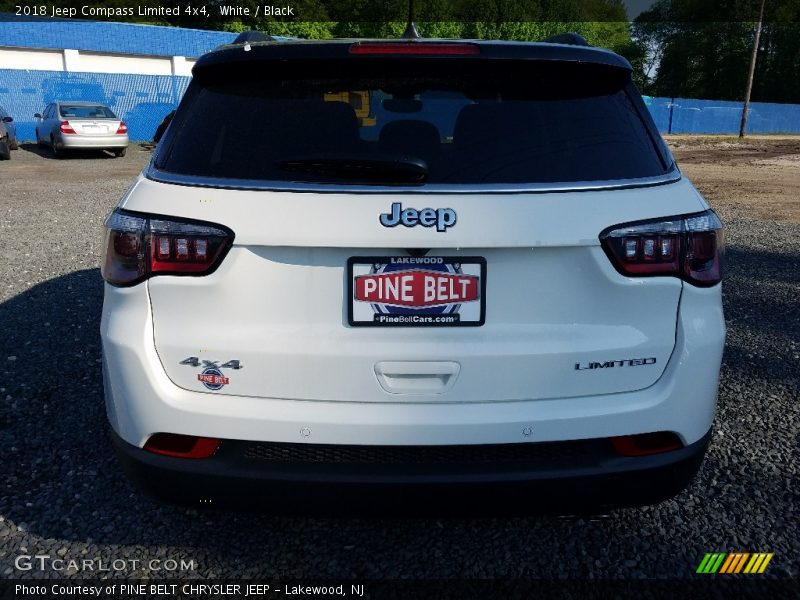 White / Black 2018 Jeep Compass Limited 4x4