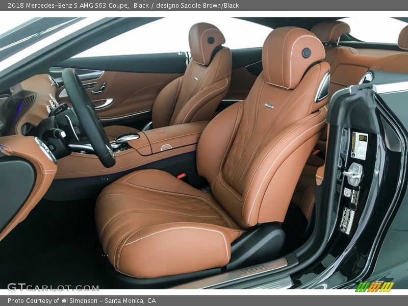  2018 S AMG S63 Coupe designo Saddle Brown/Black Interior