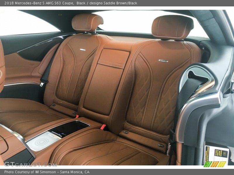 Rear Seat of 2018 S AMG S63 Coupe